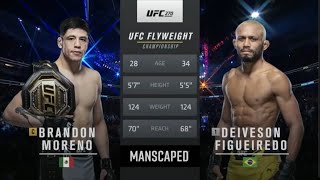 Brandon Moreno vs Deivson Figueiredo 3 UFC 270 Full fight [upl. by Masha176]