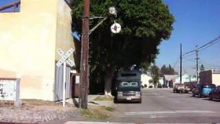 Two Wig Wag RR Crossings in Gardena CA  111708 [upl. by Haelat88]