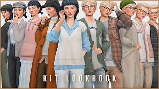 10 cute outfits using the Incheon Arrivals kit  Sims 4 Lookbook with Maxis Match CC [upl. by Fernas]