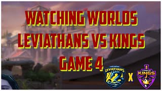 WATCHING WORLDS LEVIATHANS VS KINGS GAME 4  SMITE WORLDS [upl. by Rama]