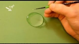 How to paint a water drop in Acrylics [upl. by Paradies]