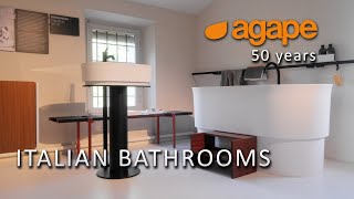 Agape  bathrooms from Italy New bathroom fixtures 2023 Cult brand Agapecasa [upl. by Ardnasirk]