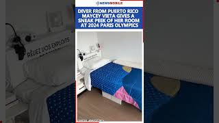 Diver from Puerto Rico Maycey Vieta gives a sneak peek of her room at 2024 Paris Olympics [upl. by Feodora]