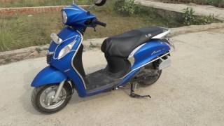 Yamaha Fascino review yamaha fascino mileage amp Top speed ride safe check link [upl. by Zorah]