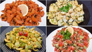 4 Recettes Salades Marocaine Facile Rapide à la Poêle 👌🔝 Healthy Vegetarian Recipes ASMR [upl. by Gautier]