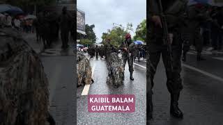 LUEGO DE RESGUARDAR FRONTERA CON MÉXICO KAIBILES DESFILAN INDEPENDENCIA DE GUATEMALA MISIÓNCUMPLIDA [upl. by Eagle]