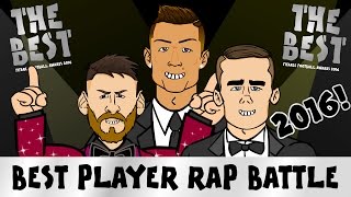 FIFA BEST PLAYER RAP BATTLE 2016 Messi vs Ronaldo vs Griezmann PARODY Ballon dOr Rap [upl. by Giana311]