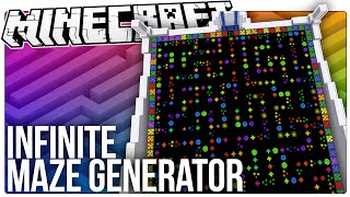 Minecraft  INFINITE MAZE GENERATOR  aMAZEing Minecraft Light Mazes [upl. by Scot]