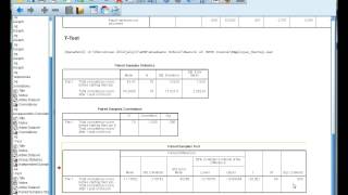 Interpret SPSS output for a paired ttest [upl. by Ecinaej807]