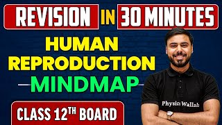 HUMAN REPRODUCTION in 30 Minutes  Class 12th CBSE  Revision MindMap [upl. by Oliva484]