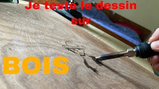 Je teste la pyrogravure [upl. by Nagek]