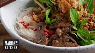 Lemongrass Beef Noodle Salad  Marions Kitchen [upl. by Atived]