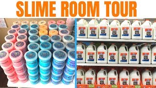 SLIME ROOM TOUR Slimeshadyshop Slime Room Tour [upl. by Boccaj]