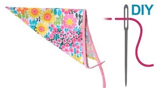 Kopftuch nähen für Anfänger – DIY Kopftuch  Bandana quotMARLAquot [upl. by Airamahs235]