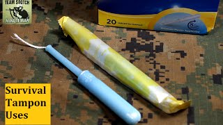 Survival Tampons 10 Uses for SHTF [upl. by Yenitirb657]