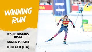 Diggins dominates Pursuit to increase TdS lead  FIS Cross Country World Cup 2324 [upl. by Leora]