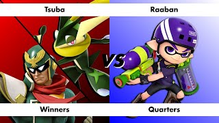 Smash  Respawn 181 Winners Quarters  Tsuba Greninja Captain Falcon vs Raaban Inkling [upl. by Mailliw]