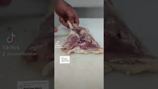 How to debone chicken legs butcher chicken howto knifeskills [upl. by Kano318]