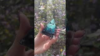 Olivenorma Blue Sandstone With Turquoise Healing Orgone Pyramid [upl. by Yeliac]