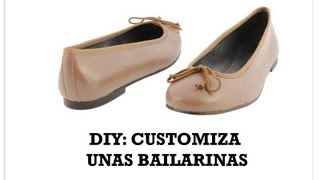 DIY Customiza unas bailarinas [upl. by Dame]