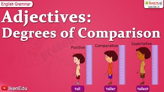 Adjectives Degrees of Comparison  English Grammar  iken  ikenedu  ikenApp [upl. by Adnuhsal]