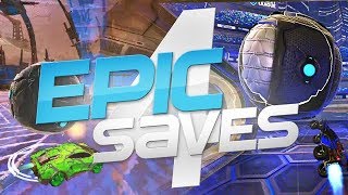 ROCKET LEAGUE EPIC SAVES 4  BEST SAVES BY COMMUNITY amp PROS [upl. by Retloc]