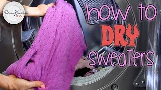 How To Wash and Dry Sweaters  Wool Cashmere Delicates LAUNDRY BASICS [upl. by Anayek]