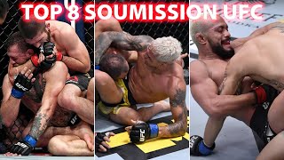 Top 8 des meilleures soumissions de lhistoire de lUFC  Best submissions UFC [upl. by Siraved916]