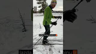 Kad rankos nevargtų 🤩 xcskiing ski slidinejimopamokos sniegas slidinejimotreniruotes [upl. by Winthrop816]