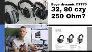 Słuchawki Beyerdynamic DT770 Pro  32 80 czy 250 Ohm [upl. by Mundford379]