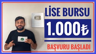 1000â‚º BURS  ORTAÃ–ÄRETÄ°M LÄ°SE BURSU  HAYALÄ°ME ORTAK OL DERNEÄÄ° ORTAÃ–ÄRETÄ°M BURS BAÅVURUSU [upl. by Ynnod]