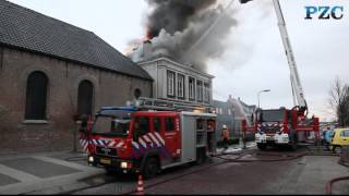 Grote brand in parochiehuis Oud Vossemeer [upl. by Renaxela791]