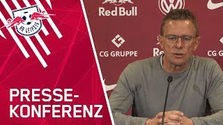 Die Pressekonferenz vor dem DFBPokalHalbfinale gegen den HSV [upl. by Boeschen]