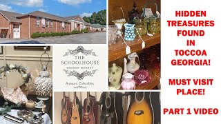 TOUR OF THE SCHOOLHOUSE VENDOR MARKET Toccoa Georgia PART 1 [upl. by Ydnarb]