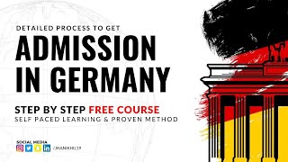 MasterClass Admission in Germany Stepbystep process to get admission in Germany [upl. by Tfat843]