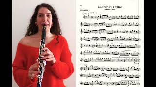 Clarinet Polka with the score [upl. by Assital]