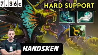 Handsken Venomancer Hard Support  Dota 2 Patch 736c Pro Pub Gameplay [upl. by Saidel]