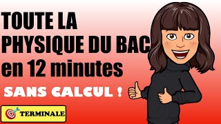 TOUT LE PROGRAMME de PHYSIQUE en 12 mn  Lessentiel à retenir pour le bac [upl. by Siaht391]