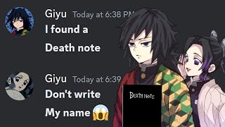 If Giyu got death note Part14 [upl. by Hoi]