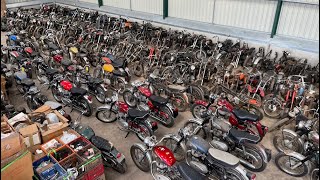 BARN FIND Huge Collection of Classic Motorcycles including Triumph BSA Royal Enfield Norton [upl. by Gilcrest]