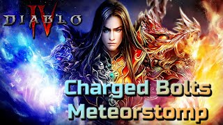 Meteorstomp Charged Bolts Endgame Guide  Best Lightning Sorcerer Build for T100 Season 3 Diablo 4 [upl. by Andromede]