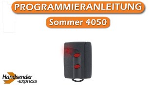 Wie programmiert man eine Fernbedienung Sommer 4050 [upl. by Gotthelf]