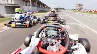 Shifter Kart HARD RACING  POV Onboard Davide Cugini Drivers eye  South Garda Karting KZ2 [upl. by Nostets]