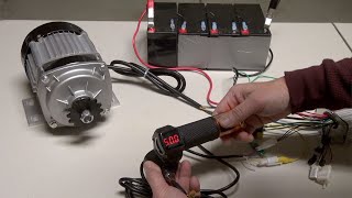 How to Connect a Brushless DC Motor to Controller 48V 750W EBike in English [upl. by Dardani8]