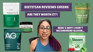 Dietitian Reviews Best Greens Powders  Heres what I like and DONT like [upl. by Tuhn]