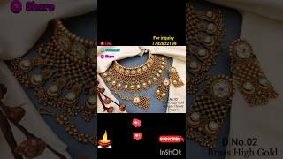 Rajwada chokar jewellery bridal nacklace designs  kundan chokar set designsartificial jewellery [upl. by Nomrej]