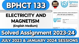 BPHCT 133 Solved Assignment 202324  Electricity and Magnesium  bphct133 meetignou [upl. by Iahcedrom266]