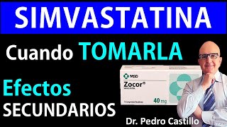 ❌COLESTEROL alto SIMVASTATINA👌 ZOCOR la mejor ESTATINA para bajar COLESTEROL 📘 Dr PEDRO CASTILLO [upl. by Mungam]