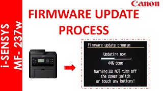 iSENSYS MF217w FIRMWARE UPDATE [upl. by Persas598]