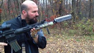 TMD Thermal Mirage Dissipator tested on suppressed M4 [upl. by Sikes]